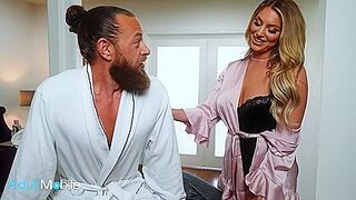 Adultmobile - Busty Kayley Gunner Shows Up Half Naked To Give Brad Newman The Best Massage