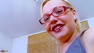 Anal Screw In The Office With The Little Golden-haired Maeva Blue