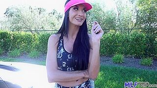 Divorced Busty Milf Silvia Saige Licks Her Own Pussy Juices