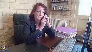 Secretary Is Being Fisted And Fucked By Her Boss In The Office