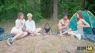 Swap Wives, Mutual Rimming And Anal Fuck In The Forest