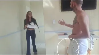 Hotel maid catches me with a hard-on!