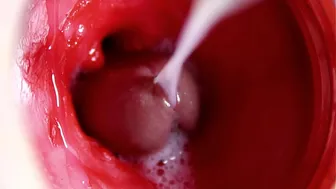 CAMERA INSIDE PUSSY: POWERFULL CUM IN PUSSY! BEST Internal ASMR in 4K MORE SPERM