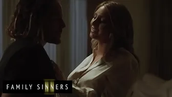FAMILY SINNERS - Playful MILF Uses Her Big Round Tits To Fuck Her Son-In-Law's Dick And Shoot His Hot Load