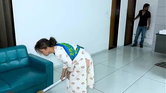 The maid used to steal in the boss's house