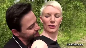 Hot French MILF enjoys anal and face fuck by a big dick