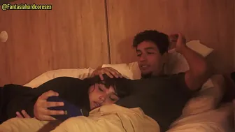 My stepsister swallows my penis after watching a movie PART 1