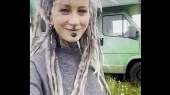 That’s me, a hippie girl in front of my camper in the stunning Scottish Highlands! Winter vibes can be intense, ...