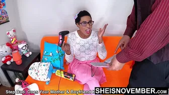 60fps Newest Drama Reality Fauxcest Plot: Stepdad Stealing My Diary: Pressuring Me For Aggressive Missionary Pussy Fuck, Huge Saggy Tits Out, Cute Black Nerd Stepdaughter Sheisnovember Fucked Sideways Legs Up, Big Cock Drilling By Msnovember