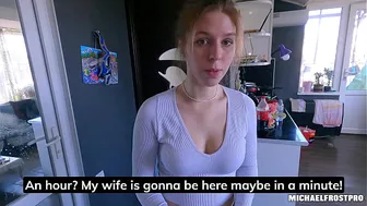 The useless cleaner pays for the fuck-up with her pussy!