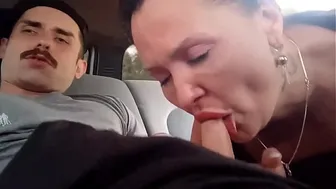 Eating the hot MILF inside the Zetec
