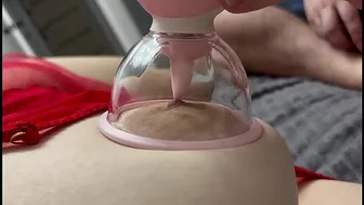 the vacuum tongue licked my nipples so sweetly