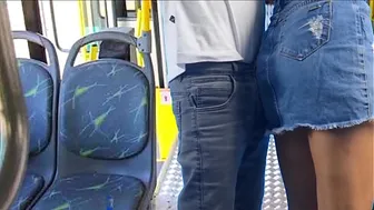 Student humped and fucked on the bus in public!
