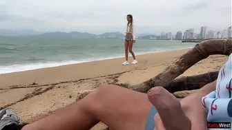 Public Dick Flashing - I see that you are jerking off to me and I want to help you cum!