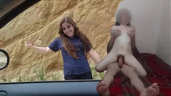 OUCH, IT HURTS! A beautiful and INNOCENT poor prostitute from Tijuana gives her ass to an old man for financial support, real, not fake.