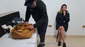 Girl is searched and caught by airport security