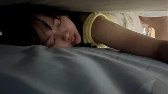 Stuck my Stepsister in the Bed but My dick cannot handle while saw her big ass