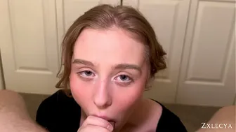 Deep amateur blowjob