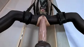 Enourmous Horse Dildo pierced CrazyWifeSlut