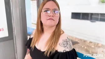 PutaLocura - Chubby Colombian with a big ass Alice Foxy swallows Torbe's milk in Caught
