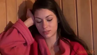 Young Girl Gets Horny in the Sauna and Does It to the Old Guy