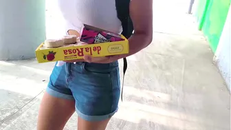 Small Street Vendor Ends Up in a Hotel with a Stranger! Hidden Camera