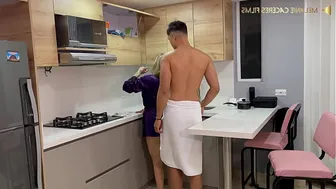 Flirting with my stepbrother - Petite stepsister gives her stepbrother a good fuck