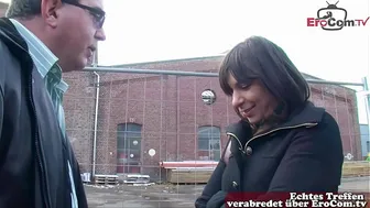 German EroCom Street Casting with a Turkish Slut