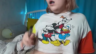 Chubby baby admiring herself Furiyssh