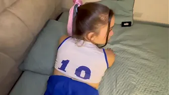 My stepsister dressed up for me and I fucked her