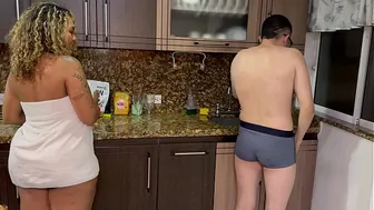 My beautiful MILF stepmother wants me to fuck her big Ebony ass, Latina rides a huge cock
