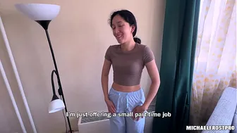Asian Сleaner Give Me Fuck Her For Money