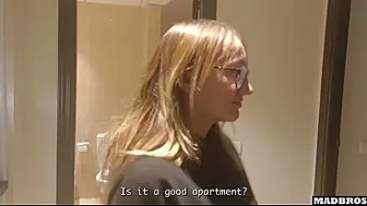 A pretty Spanish Girl Masturbates And Gets Pounded by Her New Roommate !!!
