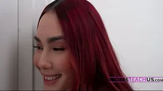 Squirting MILF Sows Fear And Draw Stepson Near