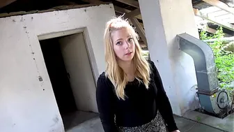 INNOCENT? GIRL ALONE IN A LOST PLACE FUCKED BY 2 DICKS