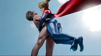 Super Girl Subdues and Extracts Milk from a Homeless Man's Cock  Magikal3D