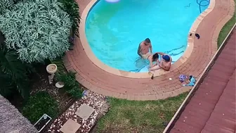 Dji Drone Flying around the neighbourhood i caught my cuckold old nieghbour sharing his wife