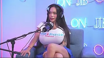 NikolleLove, an Argentinean with HUGE MONSTROUS TITS, bathes in OIL and destroys her pussy until she orgasms.