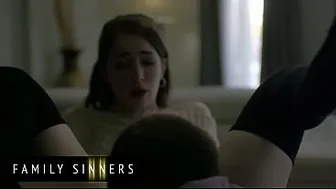 FAMILY SINNERS - Stepbrother Runs Into His Sexy Stepsister Again And Fucks Her Hard Just Like He Did At The Wedding
