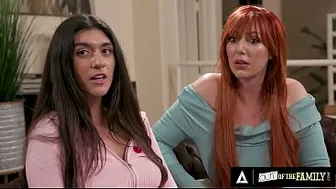 OUT OF THE FAMILY - Aubry Babcocks Sexuality Test Turns Into Stepmom Lauren Phillips Hardcore 3-Way