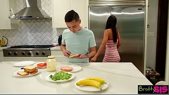 Bitchy Isa Bella Sucks Stepbro Deepthroat Then Begs "Cum On My Face" After Rough Doggy