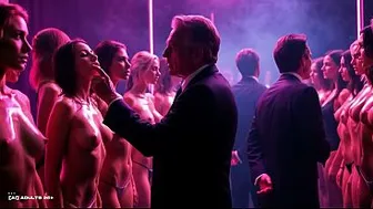 [AI-generated] Future Rave - Sweaty Microstring Girls Inspected, Groped, Leashed and Rented Like Toys