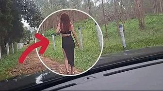 flashing his penis at a girl in the car!