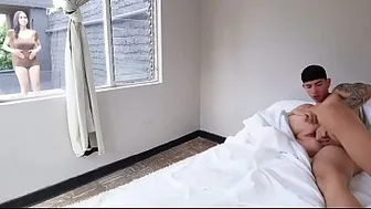Horny neighbor was accidentally fucked thinking she was my toy - Esteban Gamboa