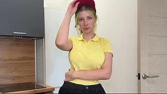 How about I try your pussy instead of pizza? I fucked the cute pizza delivery girl