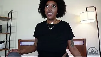 Thick Black Stepsis Dutch Coco Gives You the Sloppy BJ Your Girlfriend Won't