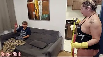 Maid gives her tasty ass to the boss's son (FULL VIDEO ON RED)