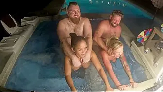 Hot Tub Foursome with Deliah Grace & Jazmine Cruz WCA Productions