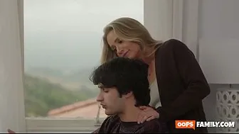 MILFs Gone Wild! A stepmom and her stepson have a gonzo romp session.