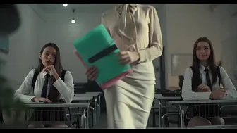 Possessed Teacher Turns Classroom Into Lesbian Orgy - Sex Addicted School Girls Covered In Squirt